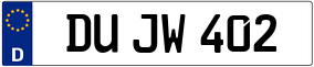 Truck License Plate
